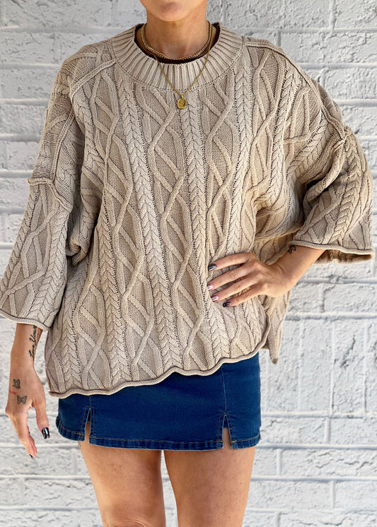 Carly Cable Knit Sweater