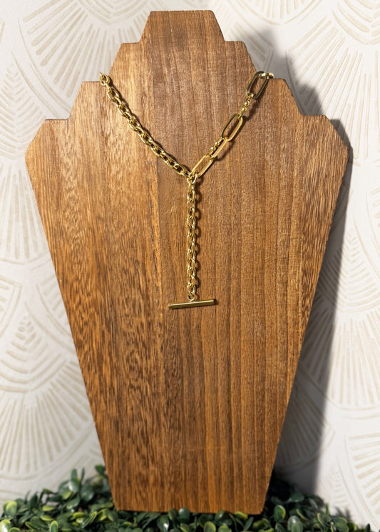 Lariat Chain Link Necklace