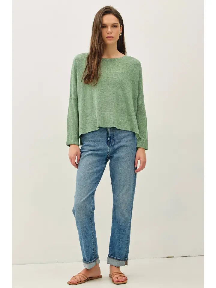 Boxy Cropped Sweater
