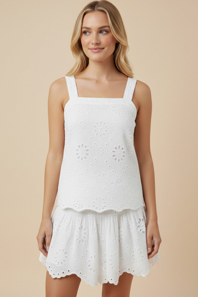 Scalloped Hem Tank