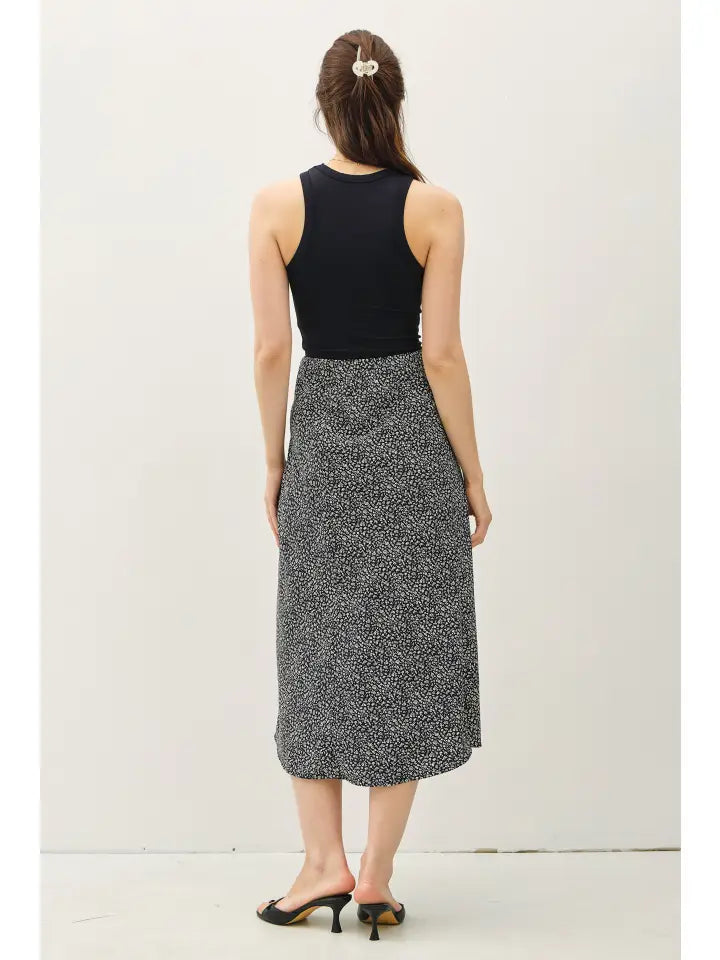 Print Midi Skirt