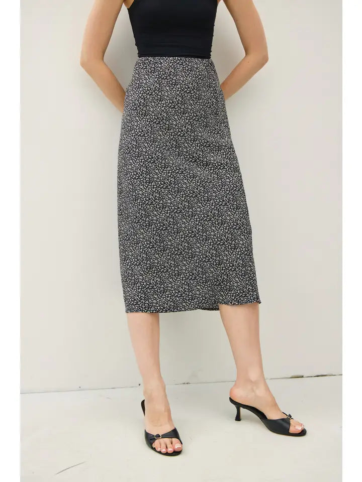 Print Midi Skirt