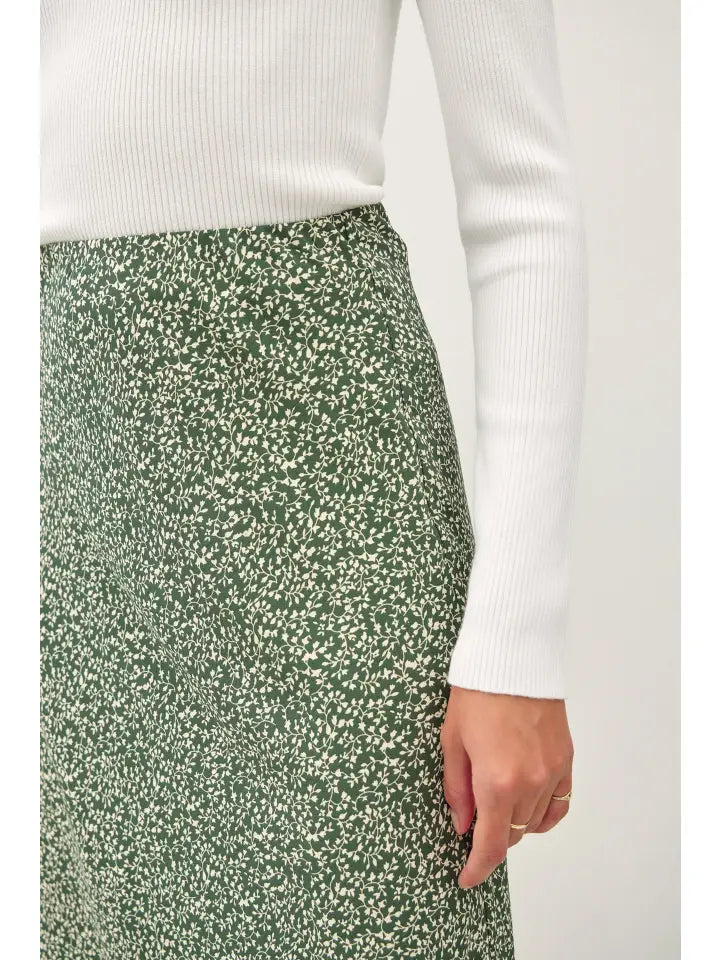 Print Midi Skirt