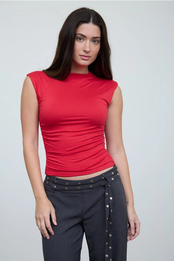 Reversible Funnel Neck Top