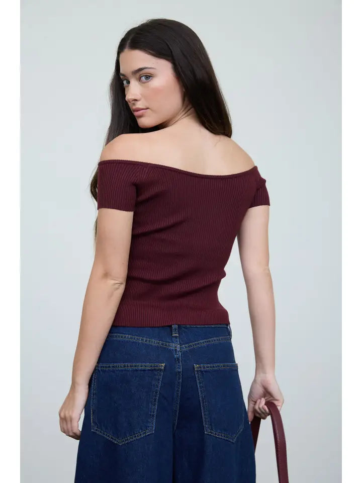 Split Front Knit Cardigan